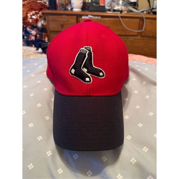 Twins Enterprise Inc. Men's Boston Red Sox Trucker Cap In Red & Black - Picture 4 of 16